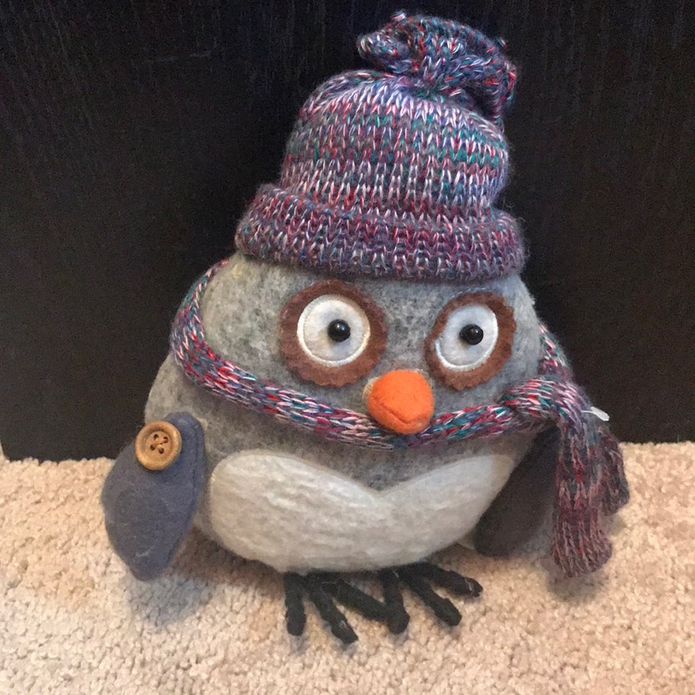 Owl stuffed decoration